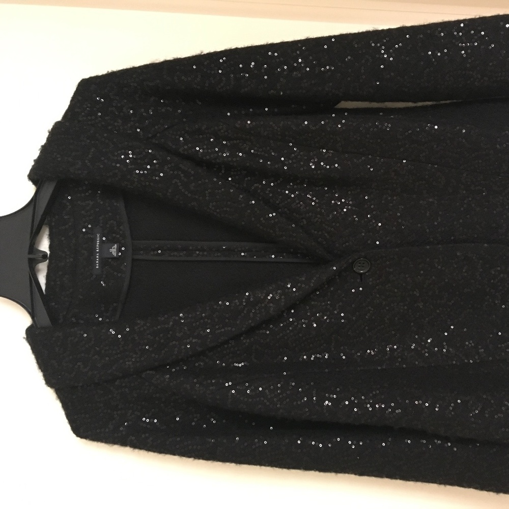 Black Sequin Blazer